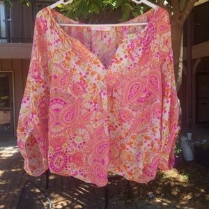 Alice & Trixie Pink Floral Paisley Tunic